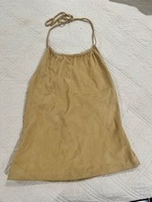 Vintage Y2K Chic Suede Halter Top Women's picture