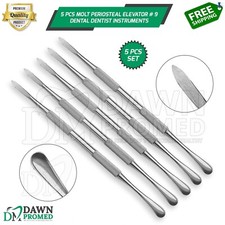5 Pcs Molt Periosteal Elevator # 9 Double Ended Allen Dental Inst German Grade picture