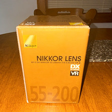 *NEW IN BOX*Nikon AF-S DX NIKKOR 55-200mm f/4-5.6G ED VR II Nikon F 52mm A/M picture
