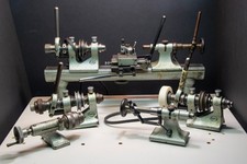 Vintage G. Boley Watchmaker Lathe w/ Multiple Headstocks Tool Rest Parts Lot picture