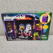 Playmobil 5638 Take Along Monster Academy Vampire Zombie Lab 43pc Set NEW picture