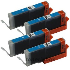 4 Pk CLI-251 CLI251 XL Cyan Ink For Canon Pixma MG5420 MG5520 MG6320 MX722 MX922 picture