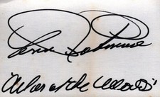 ANN ROBINSON War Of The Worlds Autograph Signed 3X5 Index Card w/ COA picture