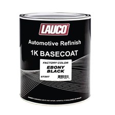 LAUCO 1K Basecoat Ebony Black Auto Paint – 1 Gallon – Spray Gun Ready – Gloss picture