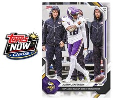 2026 Topps Now NFL #22 Justin Jefferson Minnesota Vikings - PRESALE picture
