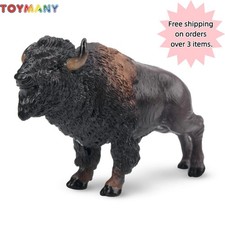 Toymany Mini American Bison Figurine Toy - Small Size picture