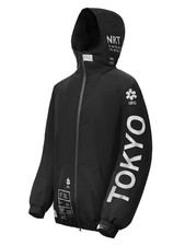 Niepce Men's Techwear Streetwear Hooded Jacket Black Windbreaker Zip Up Coat picture