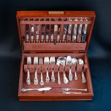 Chantilly by Gorham Sterling Silver Flatware Set Service for 16, 84 Pc, NO MONO picture