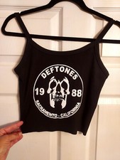 Deftones 1988 Sacramento California crop top deftones tank top Ribbed picture