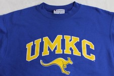 UMKC ROOS SWEATSHIRT MENS MEDIUM BLUE CHAMPION UNIVERSITY KANSAS CITY MISSOURI picture