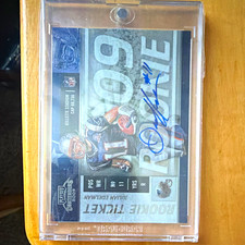 Panini 2009 Playoff Contenders Julian Edelman Rookie Ticket Auto #176 Pats picture