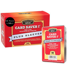 2000 Card Saver 1 Semi Rigid Card Holders Plus 2000 Soft Sleeves picture