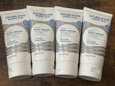 Seaweed Bath Company Cream Body Sleep Calm Vetiver Geranium 6 fl oz Pack of 4 picture