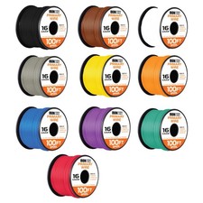 16 Gauge Primary Wire - 10 Roll Assortment Pack - 100 Ft of Copper Clad Aluminum picture