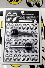 Mooneyes Door Lock Pull Knobs Hardware Moon Equipment Black Hot Rod Pair Set picture
