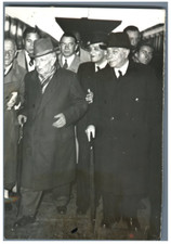 Ermete Zacconi and Yves Mirande vintage silver print.Yves Mirande, of real sound  picture
