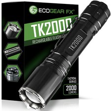 USB Rechargeable LED Tactical Flashligh Bright 2000 Lumens with Twist Zoom picture