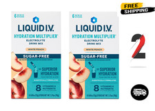 Liquid I.V. Hydration Multiplier Electrolyte Drink Mix White Peach 12 packets picture