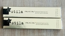 2 Pack Stila Stay All Day Waterproof Liquid Eye Liner Intense Black Brand New picture