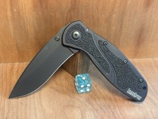 KERSHAW BLUR 1670BLK All Black Plain Blade Ken Onion Speedsafe USA EXCELLENT picture
