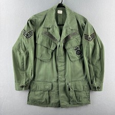 Vietnam Jungle Jackete Size Small Non-Ripstop Theater Made Patches 60s Poplin picture