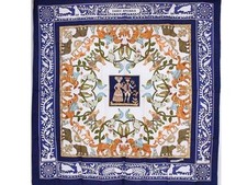 Hermes Kare 90 silk scarf Early America botanical animals condition picture