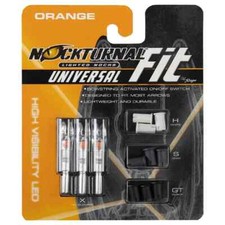 Rage Nockturnal Fit Universal Lighted Nocks, 3 pack, Orange picture