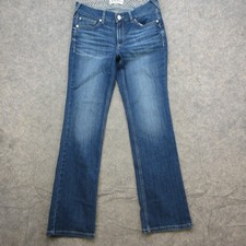 Ariat REAL DENIM Jeans Women’s Blue Wash Size 32R Bootcut Stretch Mid-Rise picture