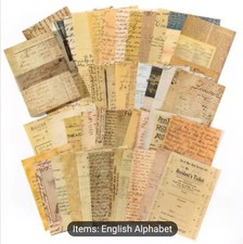 10 PCS Vintage Handwritten Letters Notes Aesthetic Scrapbooking Paper picture