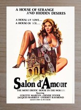 Historic Salon D'amour 1976 Movie Advertising Postcard picture