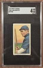 1909 Sweet Caporal Batting T206 Clark Griffith Senators Baseball Card SGC 4 HOF picture