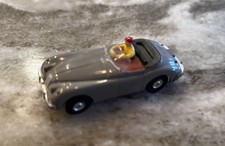 Vintage Aurora Jaguar Convertible Slot Car Grey Vibrator picture