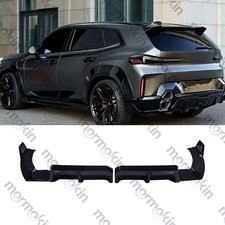 For 2023-2025 BMW XM G09 Gloss Black Rear Bumper Tail Lip Splitter Spoiler 4pcs picture