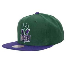 [HHSS3267-MBUYYPPPGNPR] MENS NBA MILWAUKEE BUCKS TEAM 2 TONE 2.0 SNAPBACK picture