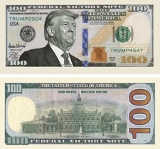 10 Pack POTUS Donald Trump $100 Dollars Presidential Collectible Novelty Money picture
