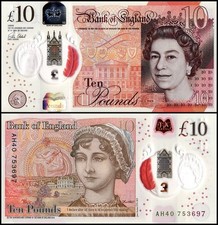 Great Britain - England 10 Pounds, 2016, P-395a.1, UNC, Polymer picture