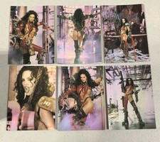 JULIE STRAIN - Set Of 6 Omnichrome Cards And 72 Base Cards Heavy Metal FAKK2 picture