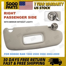 Right Passenger Side Sun Visor For 2002-2009 Dodge Ram 1500 2500 3500 1CT18TL2AA picture