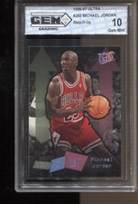 1996-97 Michael Jordan Ultra #280 Step-It-Up Gem Mint 10 Chicago Bulls GOAT picture