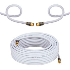 RG6 Quad Shield Coaxial Cable Extension 3ft-100ft TV Antenna Satellite Cord Lot picture