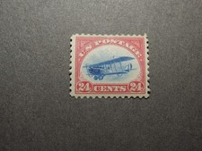US Stamp Scott # C3  1918 24c Curtiss Jenny, Carmine,  VF MNH OG picture