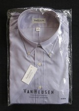 Van Heusen Men's Shirt Light Blue Oxford Long Sleeve Size (L) 17 x 34/35 