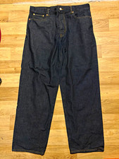 Palace London Men’s Dark Wash Blue Denim Straight Jeans Regular Fit 34 picture