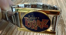 Vintage “BRATZ” ORIGINAL Italia CHARM AND 17 Pc Link  Bracelet FITS 9mm CHARMS picture