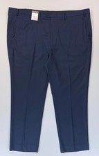 NEW ROUNDTREE & YORKE TRAVEL SMART MENS DARK BLUE PANTS CLASSIC FIT 54 X 32 picture