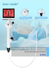 (US delivery)3.5inch display+disposable flexible laryngoscope 3.1mm-5.8mm picture