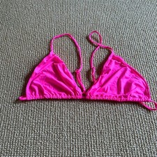 Skims Pink Micro Cording String Triangle Bralette, Size 3X New picture