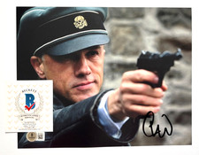 CHRISTOPH WALTZ SIGNED INGLOURIOUS BASTERDS 8X10 PHOTO HANS LANDA DJANGO BAS picture
