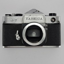 Yashica J-7 Vintage 35mm SLR Film Camera Body Silver Black M42 Mount Japan picture