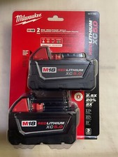 2 Pack Genuine Milwaukee M18 XC 5 amp 18V Lithium Battery 48-11-1850 48-11-1852 picture